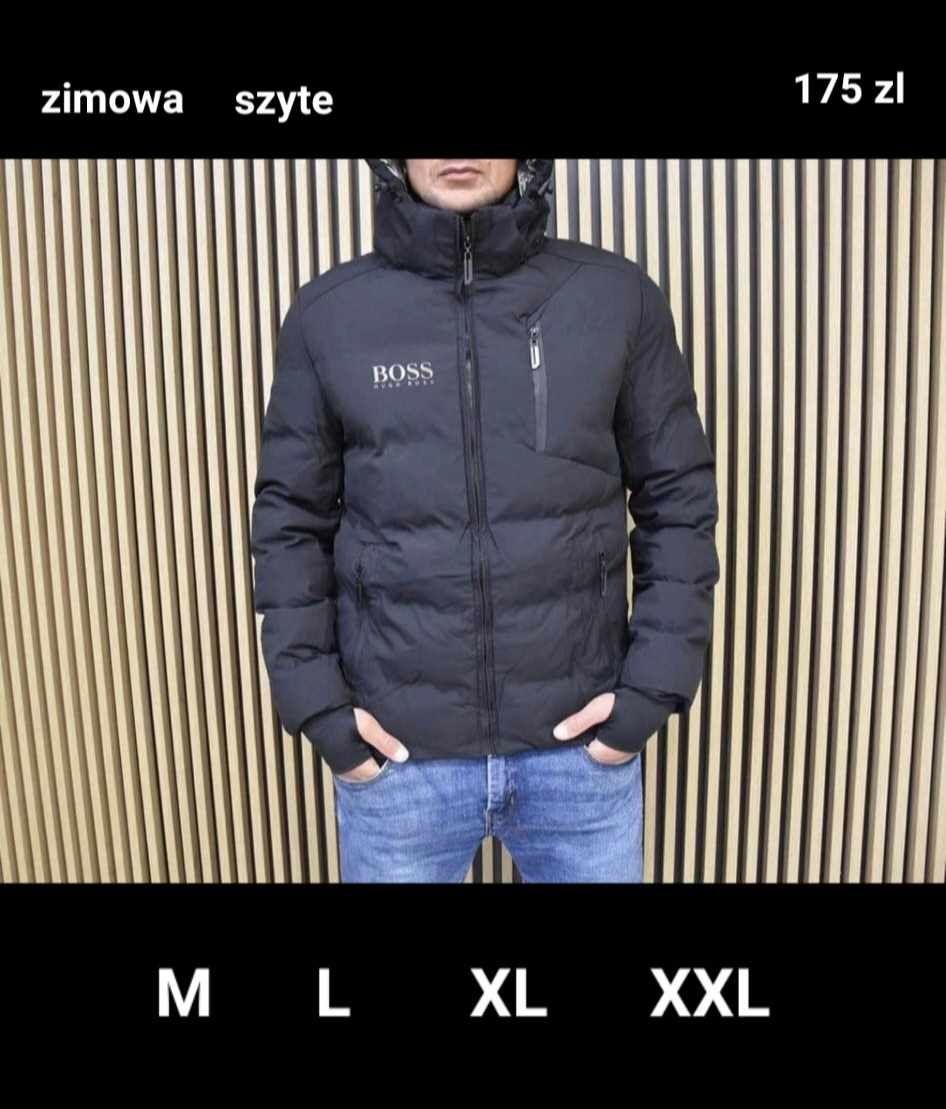 Nowa kurtka Męska Zimowa Szyte logo M L XL XXL różne modele.