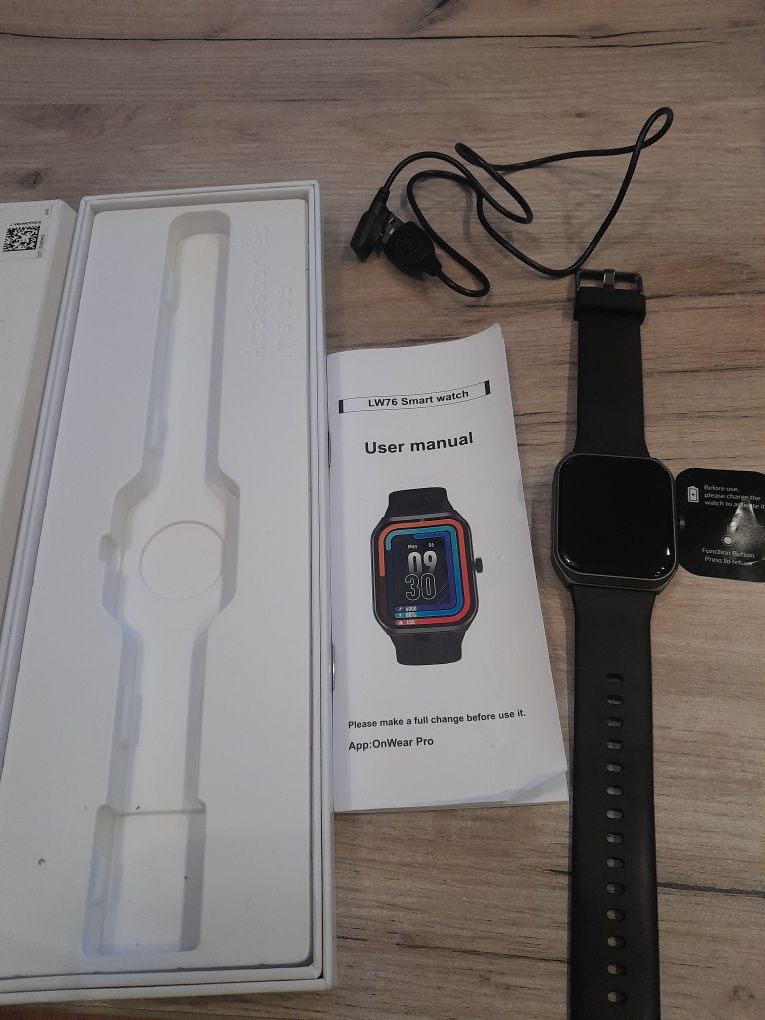 Toyoma lw76 zegarek smartwatch wyświetlacz lcd 1,91 cala