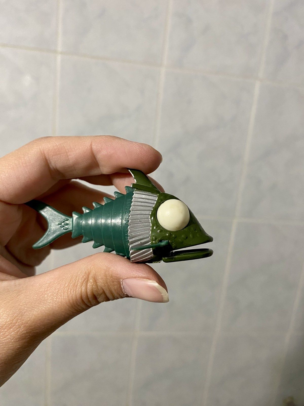 Коллекционная винтажная игрушка, статуэтка рыба Terrorfish 1992