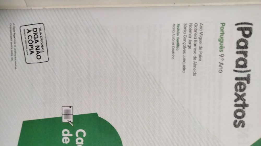 Português 9º caderno de atividades