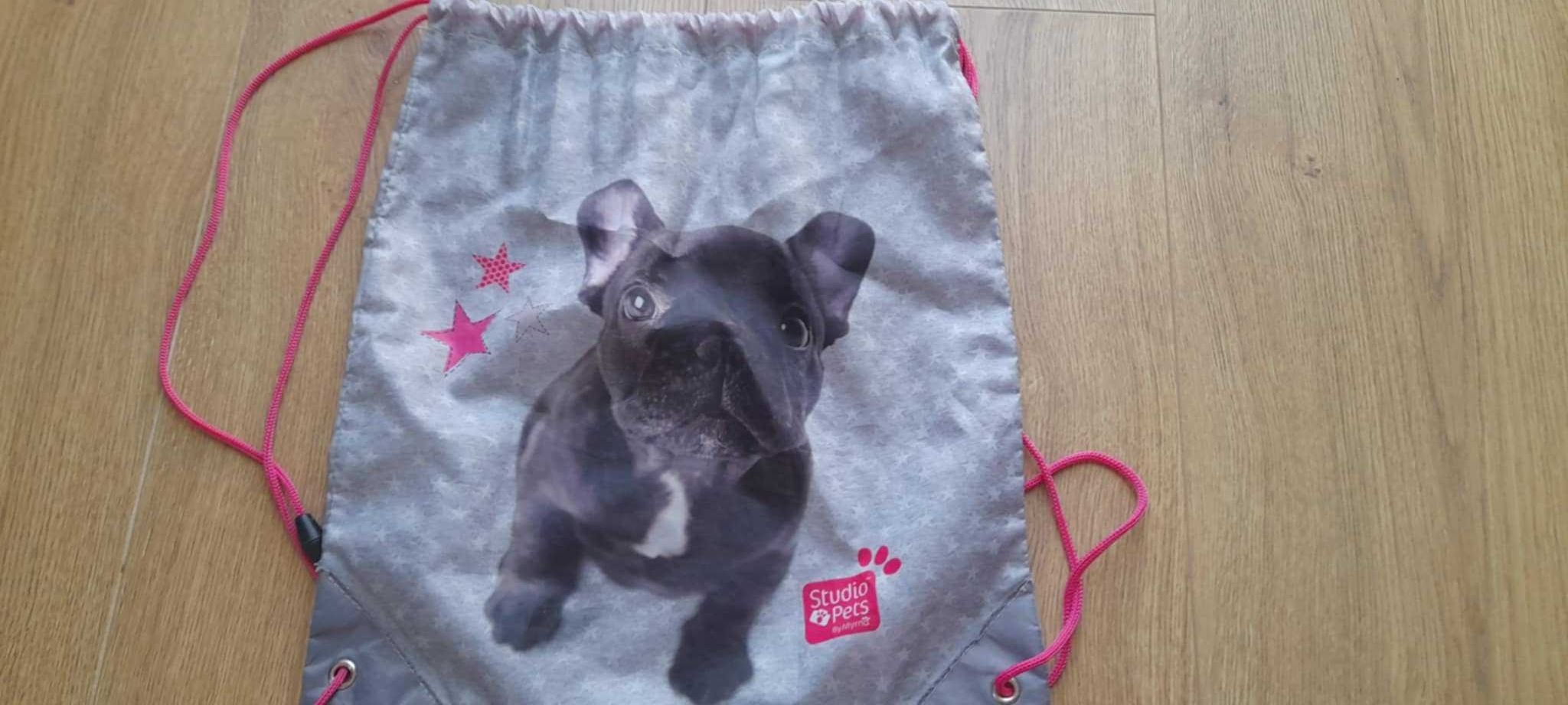 Worek na buty na strój gimnastyczny Paso studio pets Buldog