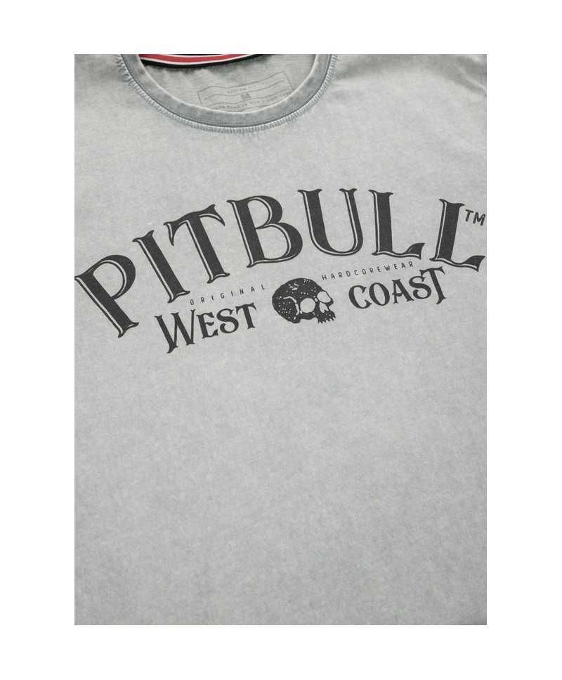 PIT BULL Koszulka Denim Washed San Diego 89 Szary Melanż m i l