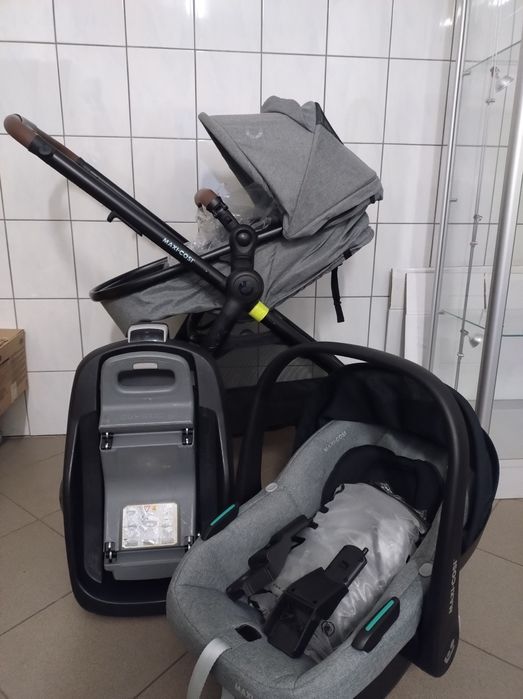 Lekki wózek Maxi-Cosi Zelia S Trio, wózek gratis baza isofixk