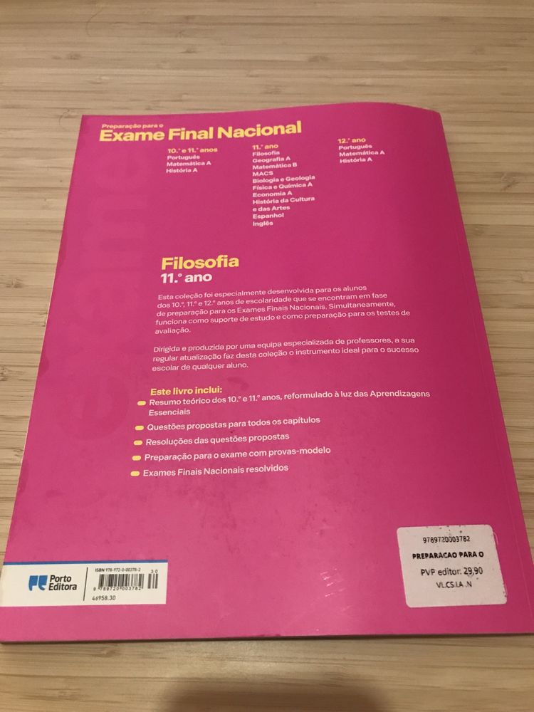 Livro Filosofia Exame Nacional 22/23