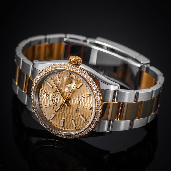 Rolex Datejust 36 gold fluted