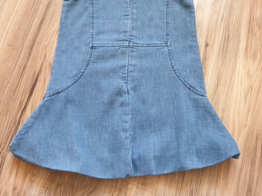 Sukienka jeans na naramkach Coccodrillo r98