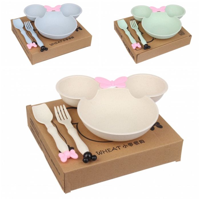 Дитячий єко посуд. Пшенічне волокно.