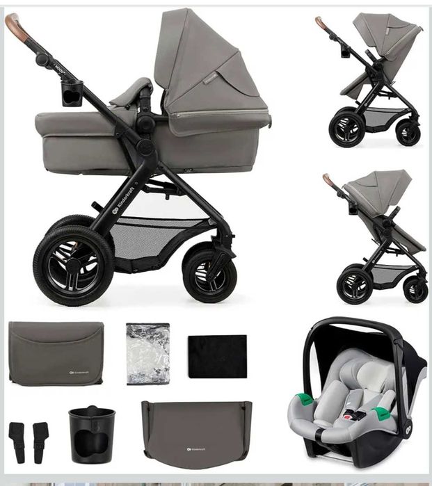 Carrinho trio 3 em 1 Kinderkraft Moov 2 com garantia
