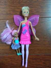 Lalka Barbie motyl + mała