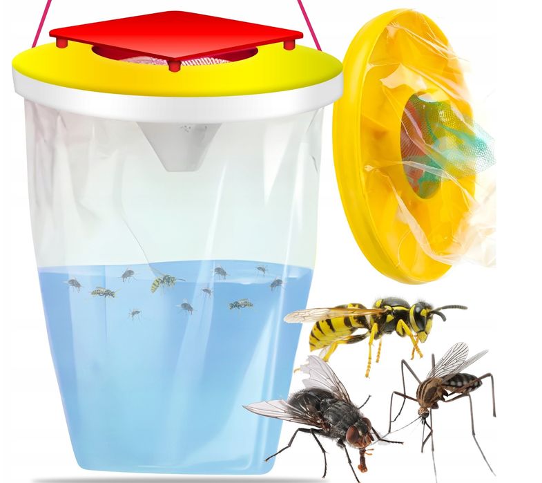 Pułapka na muchy osy owady wisząca wabik środek lep owadobójczy aromat