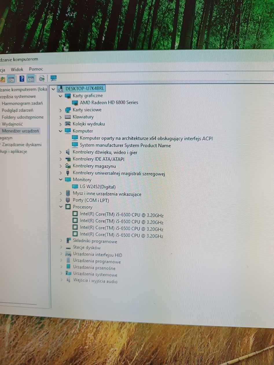 i5 6500 , 8GB DDR 4, Nowy SSD 256 GB + Monitor 24''
