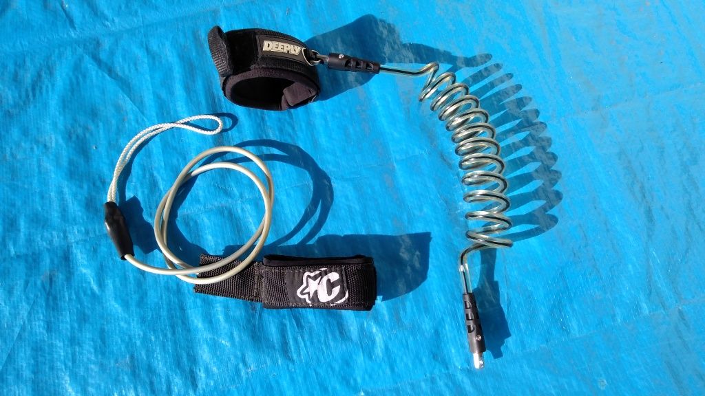 Leash para Prancha Bodyboard cinza e Surf