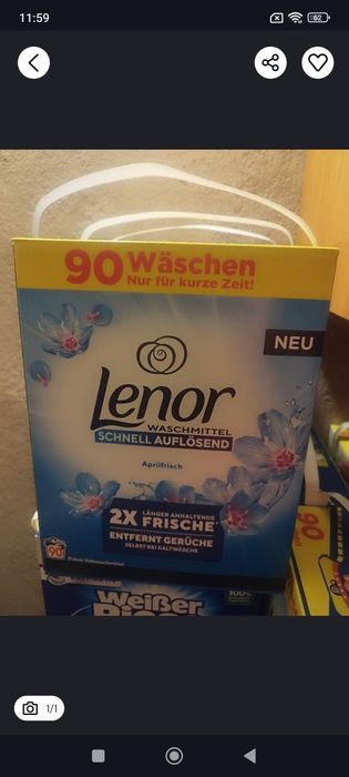 Proszek Lenor 90 prań uniwersalny oryginalny Niemiecki!
