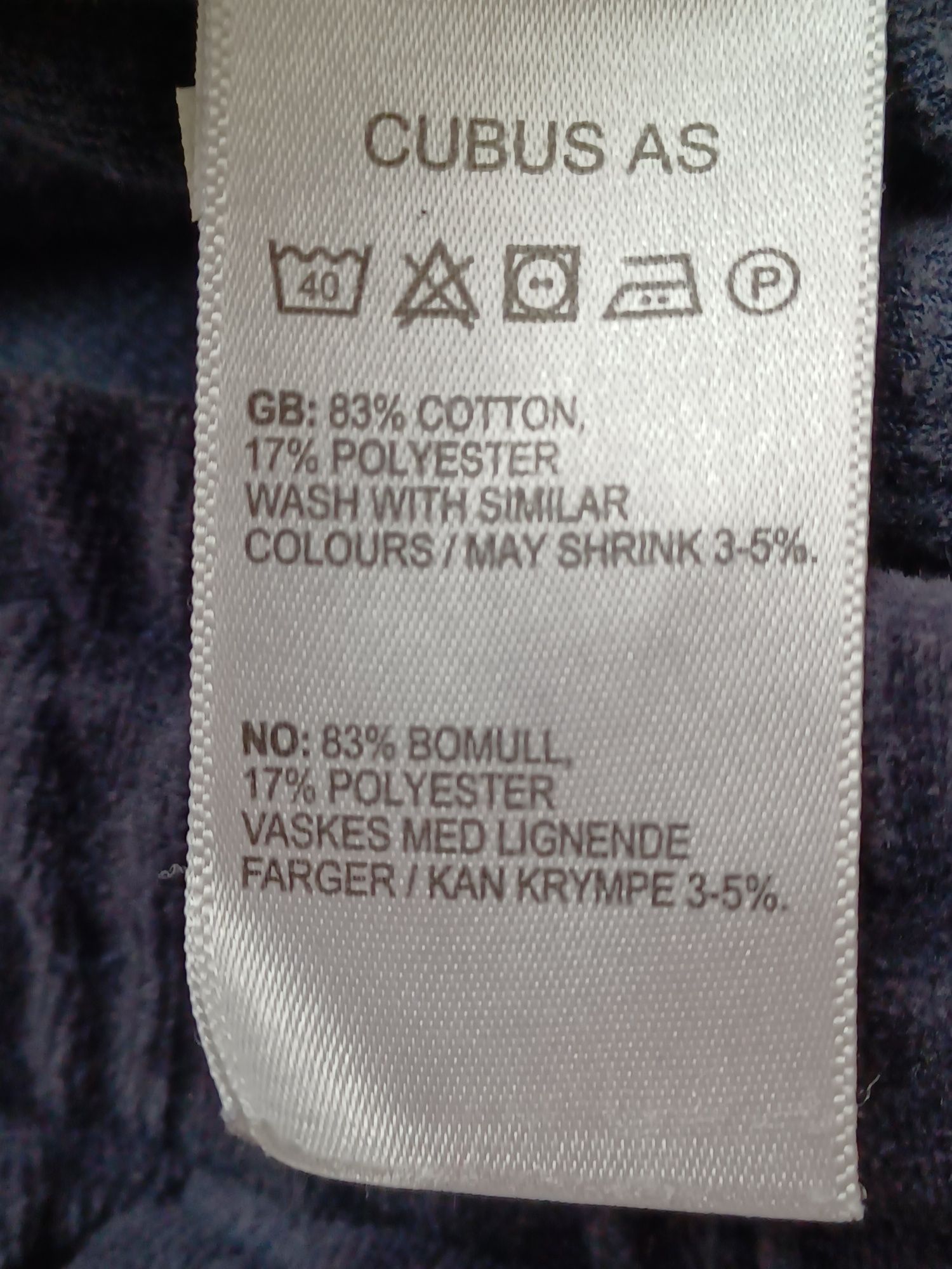Szerokie spodnie bawełniane welurowe Cubus