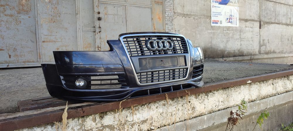 Бампер передній Ауді А6 С6 передний бампер Audi A6 C6 sport обвес губа