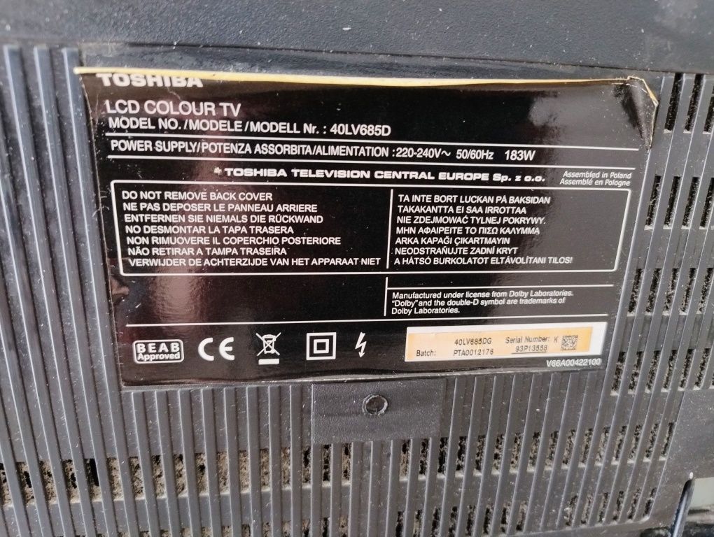 Telewizor Toshiba Regza