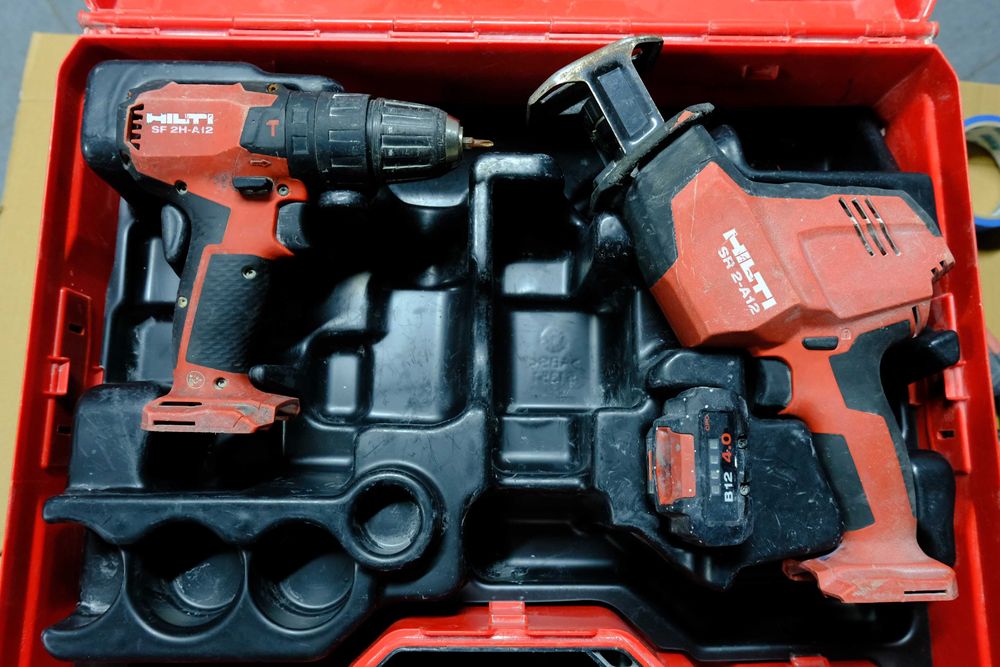 Hilti SF 2-A12 wkrętarka  + SR 2-A12 piła szablasta + aku 4,0Ah