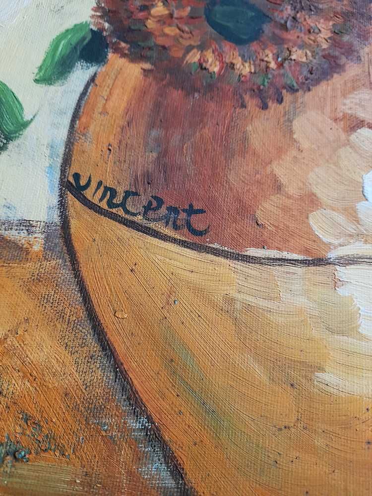Pintura Reprodução Girassóis Van Gogh
