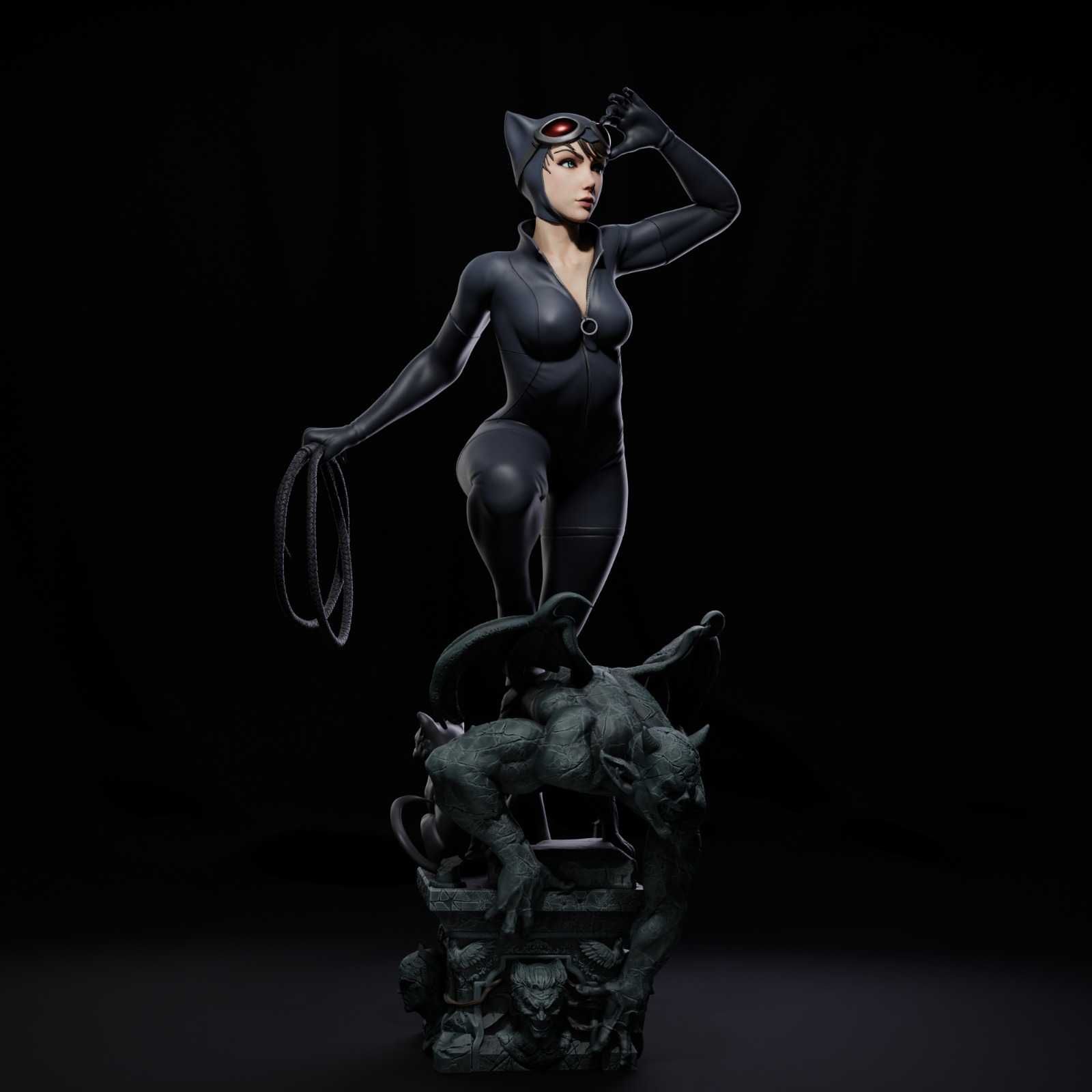 Druk 3d Catwoman DC figurka