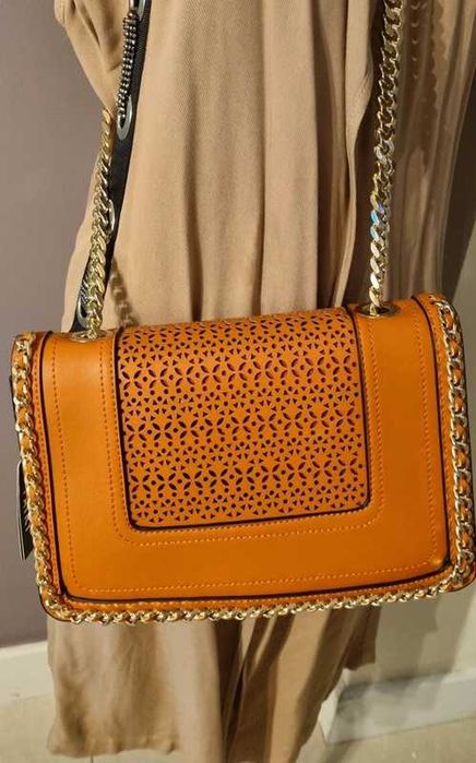 Torebka koniakowy kolor, marka Jenny Fairy, nowa z metką