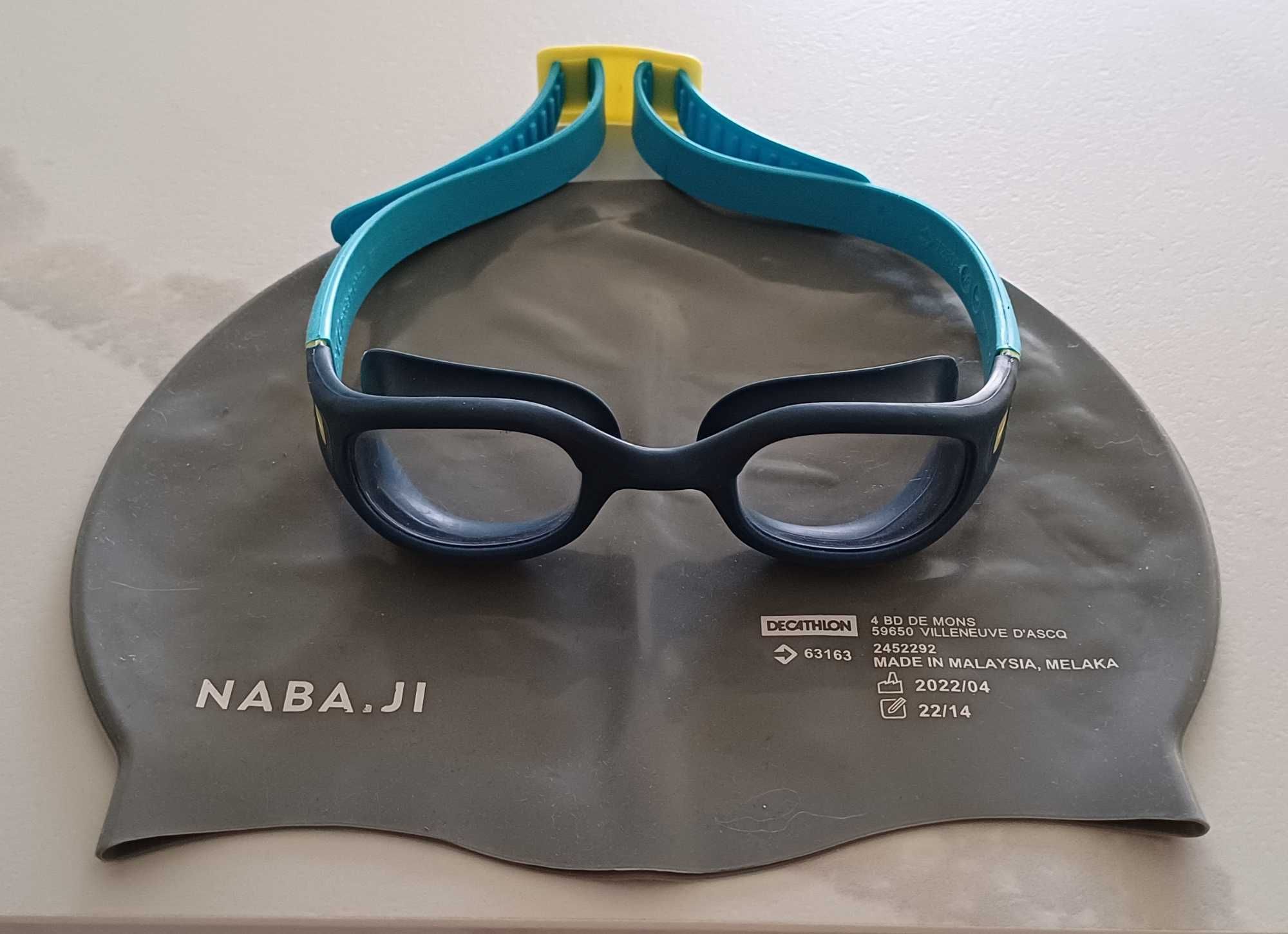 Zestaw czepek i okularki Nabaiji Decathlon