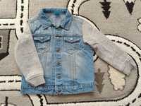 Bluza jeansowa 110 dresowe rękawy