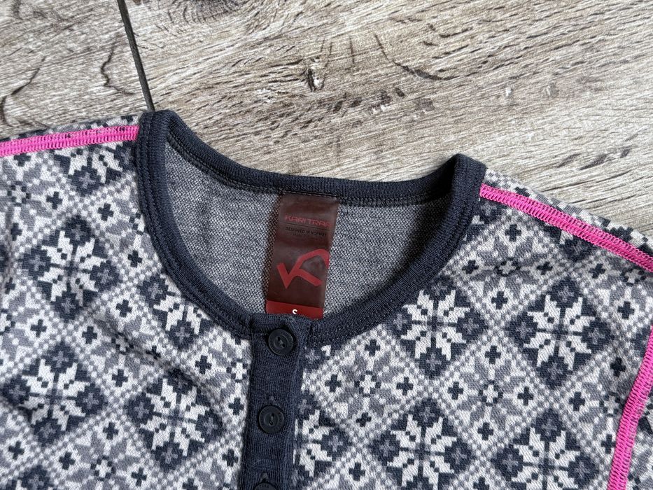 Damska bluzka termoaktywna KARI TRAA 100% Merino Wool S Stan Perfekt