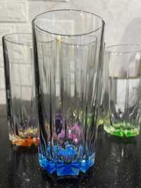 Набір стаканів з кольоровим декором