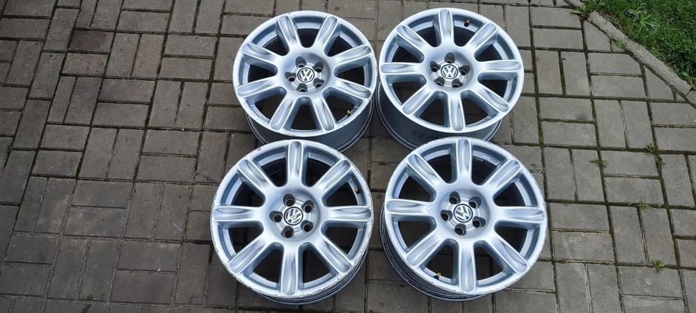 FELGI ALUMINIOWE 6Q0601025J 5x100 7.5Jx17 CALI ET 35 BBS 4 SZTUKI KOMPLET