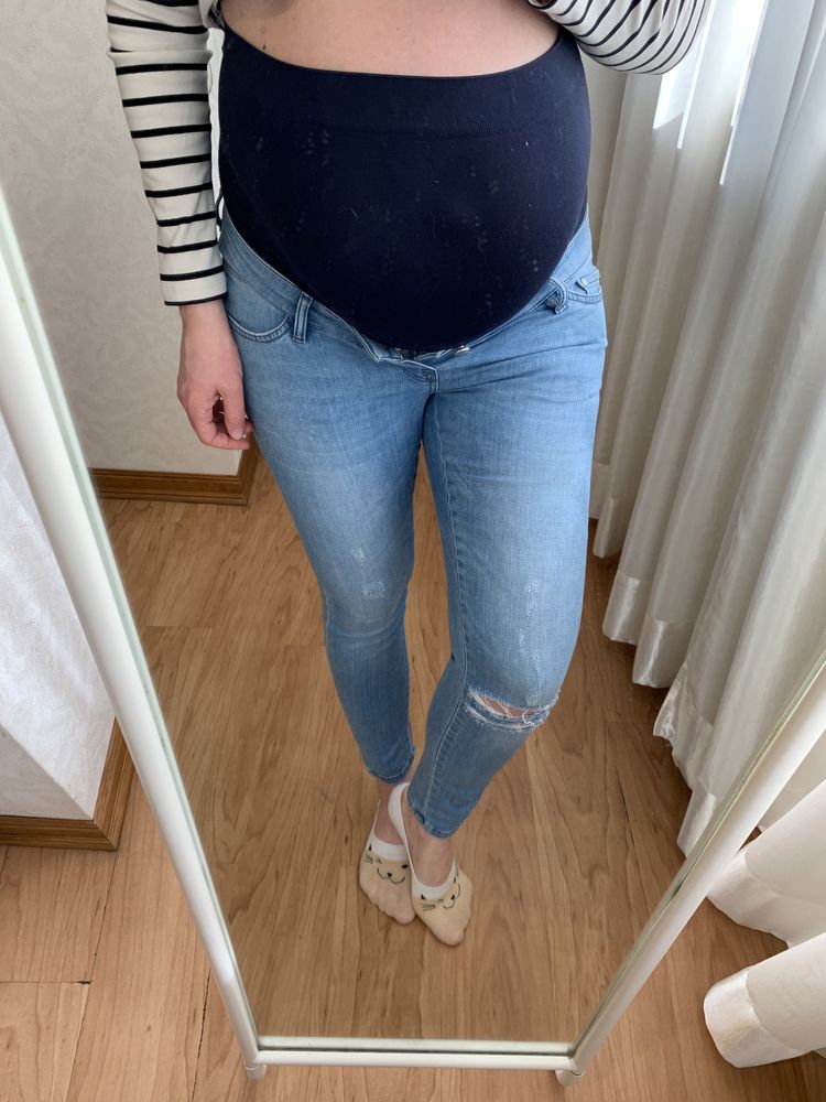 Джинсы для беременных H&M mama maternity