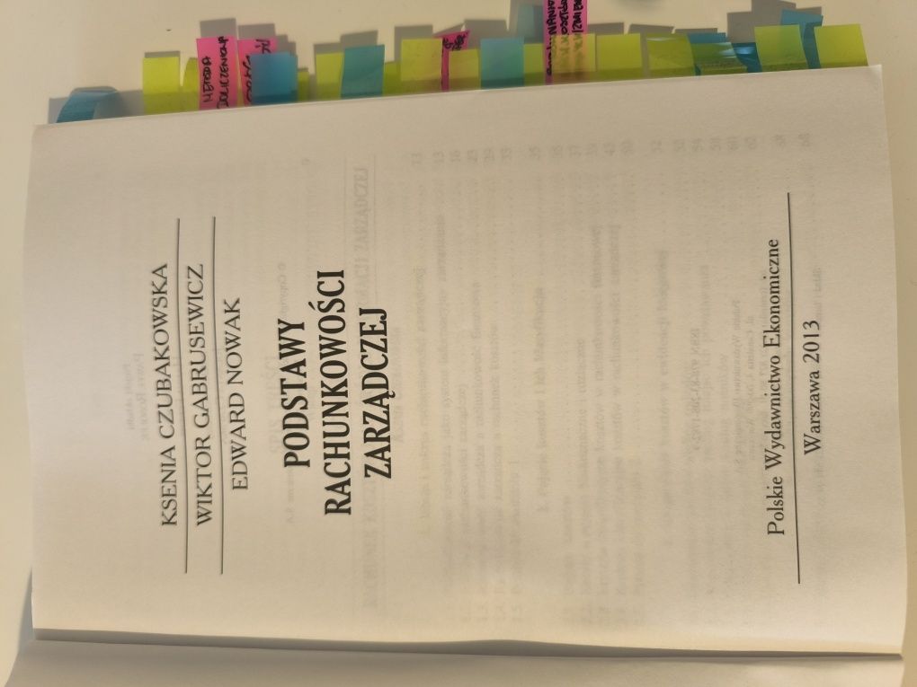 Podstawy rachunkowości zarządczej Ksenia Czy Bąkowska W. Gabrusewicz