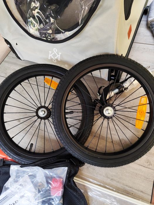 Przyczepka rowerowa dla psa