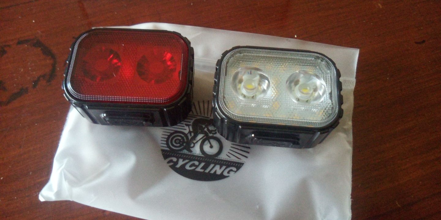 Pack luzes led bicicleta