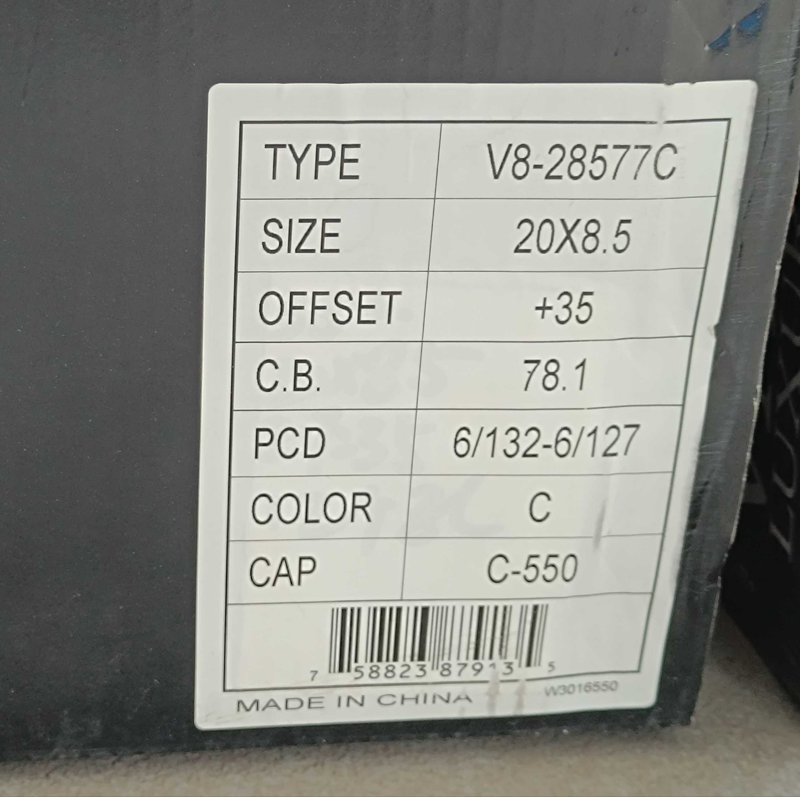 Felgi Aluminiowe Nowe  8,5x20 6x132 6x127