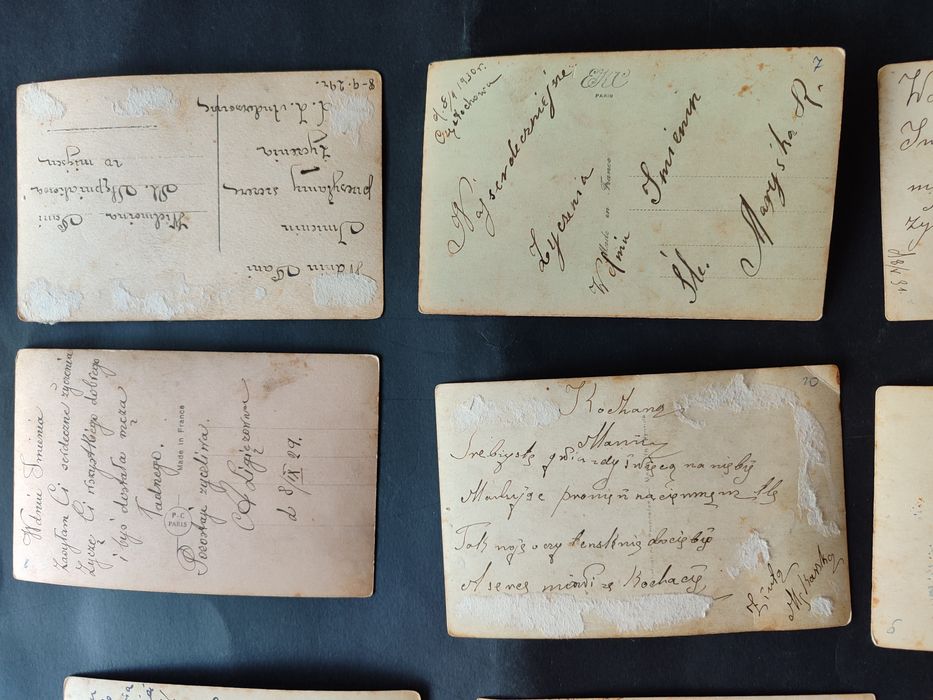 Przedwojenne pocztówki lata '20 '30 zestaw zestaw 9 sztuk z obiegu