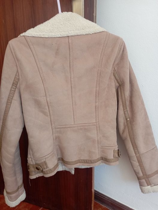 Casaco camel Bershka