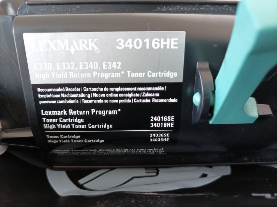 Toner Lexmark 34016HE Oryginalny Nowy