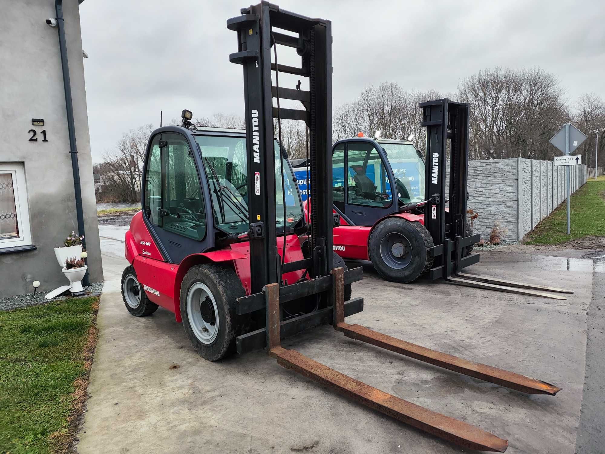 Wózek widłowy terenowy Manitou MSI40 z2013r. jak ładowarka blokada kół