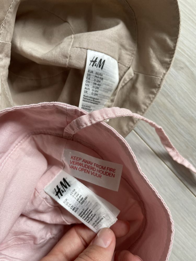 Kapelusz 2 szt h&m dziewczęcy 50/56,  62/68
