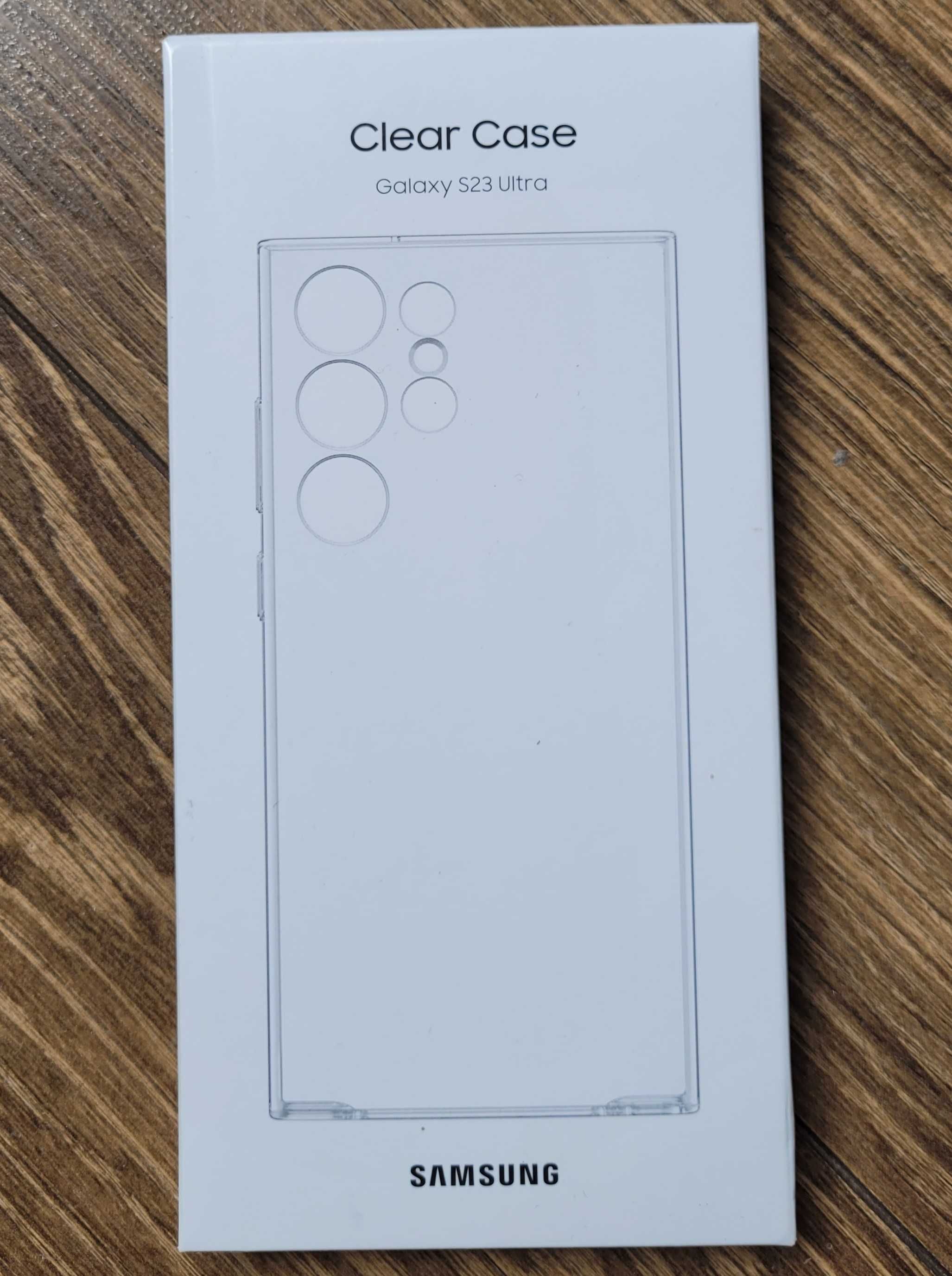 Etui Samsung Clear Case do Galaxy S23 Ultra bezbarwne cover NOWE