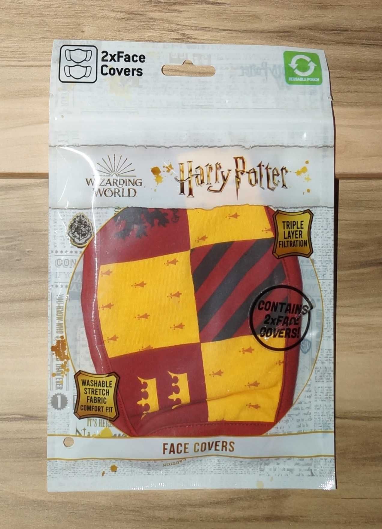 2 szt. NOWA maseczka bawełniana Harry Potter Gryffindor