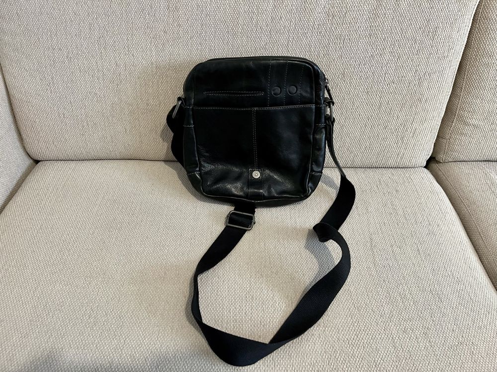 Bolsa tiracolo homem Camel em pele genuina como nova