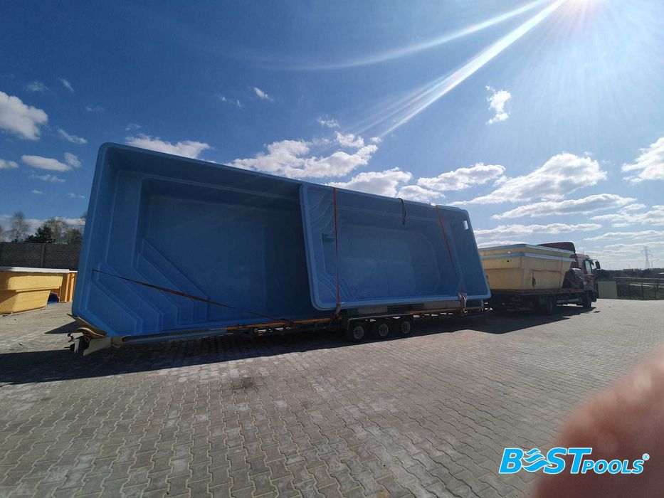 Polipropylenowy basen Mallorca 14x3.8x1.5m bezpośrednio od producenta