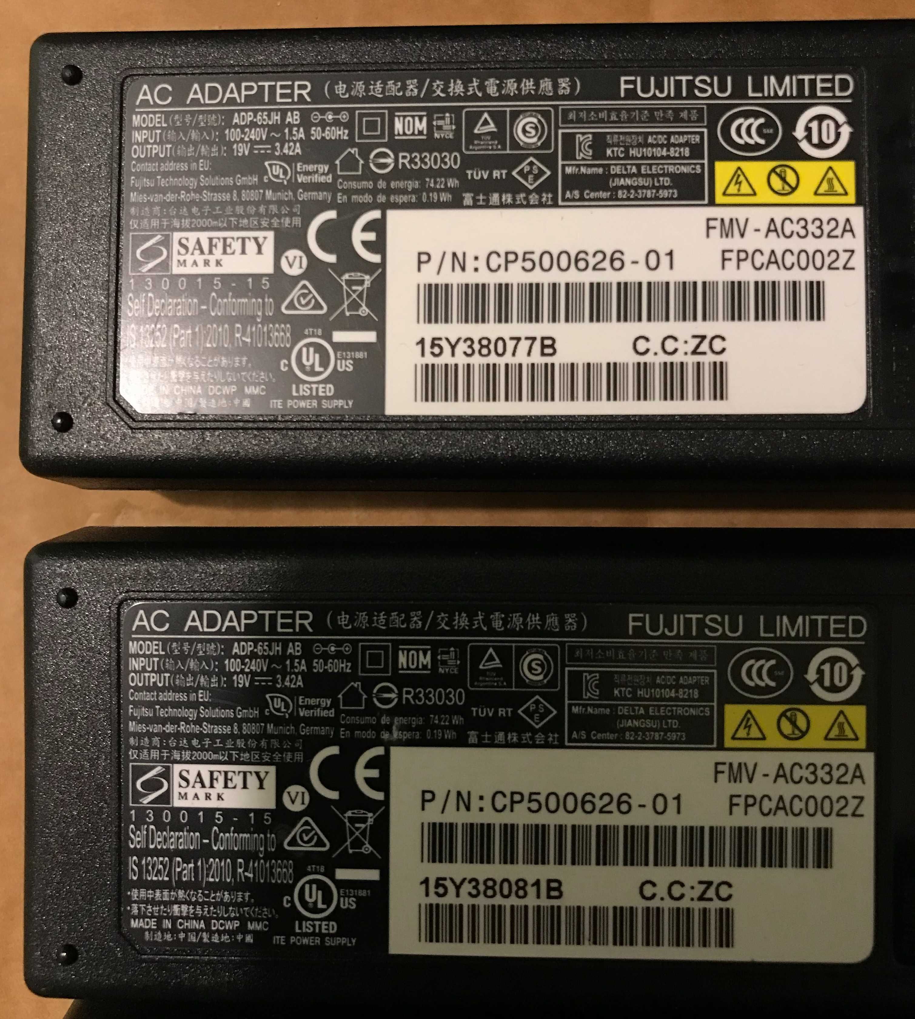Блок живлення для ноутбука Fujitsu ADP-65JH AB 19V 3,42A оригінал!