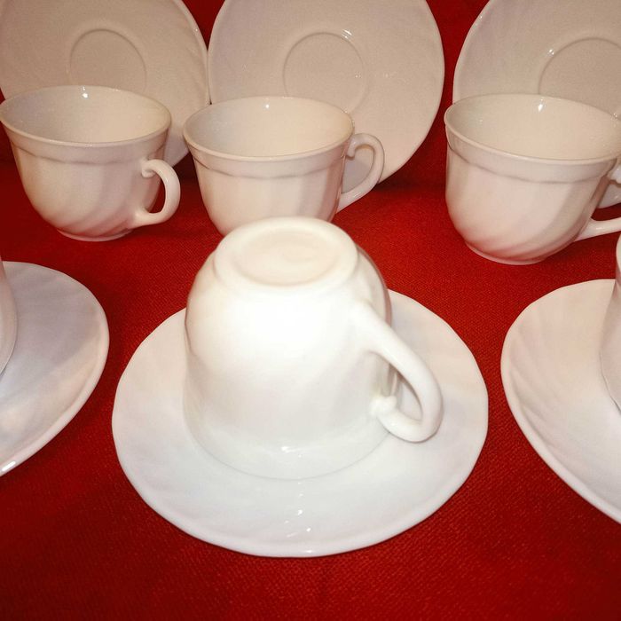 Klasyczny serwis duralex - kompletny, w idealnym stanie