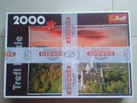 Puzzle Trefl 2000 kompletne Zamek Neuschwanstein Bawaria