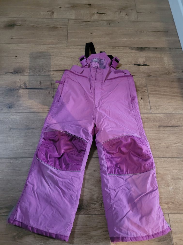 Spodnie narciarskie 110-116 fioletowe