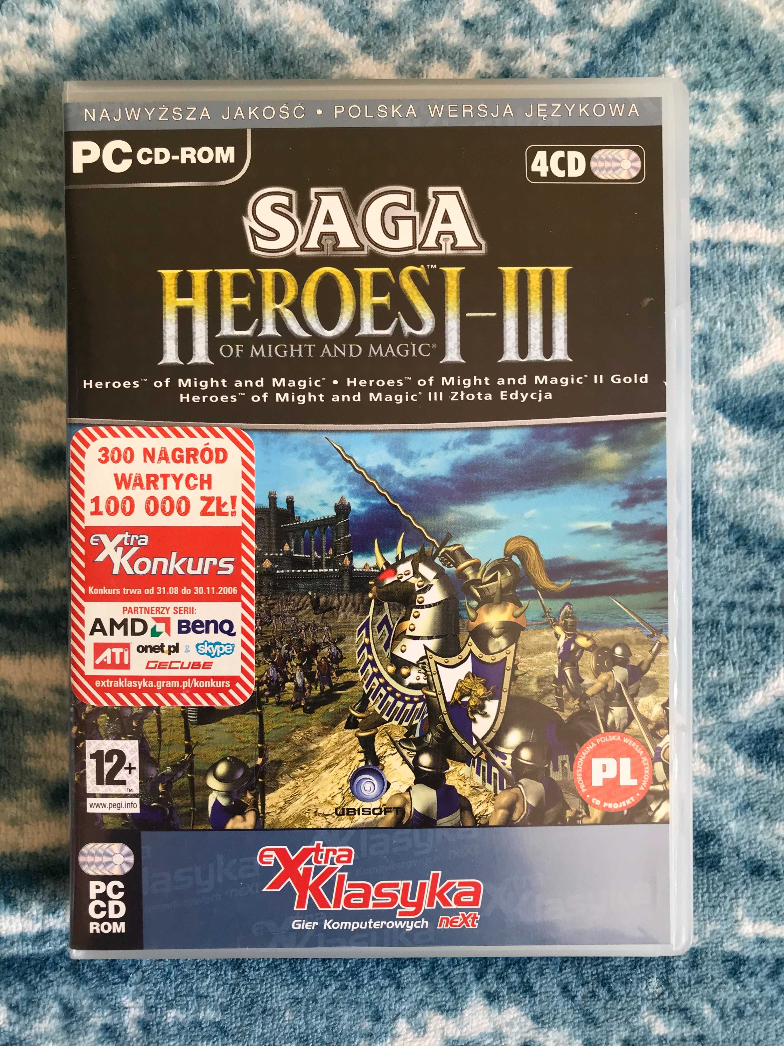Saga Heroes of Might & Magic I-III 4xCD Ubisoft 2002, 2006