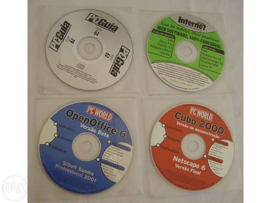 4 CD`s - PC World / PC Guia / Internet Prática