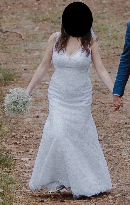 Suknia ślubna w kształcie syreny